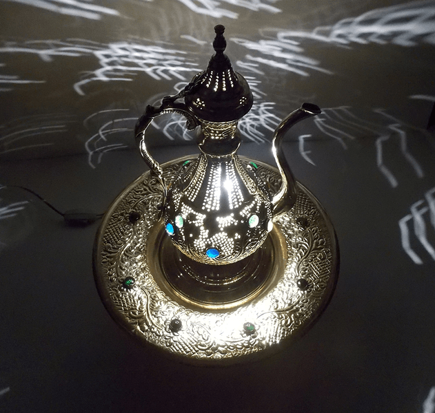 handmade Moroccan jug shaped Brass Table Lamp Shades